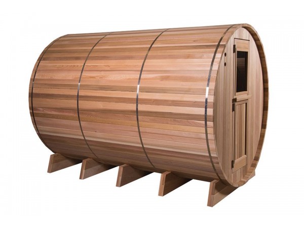Pool Spas Barrel Sauna - Rustic Grandview Multiroom 7 + 3ft Pool Spas Barrel Sauna - Rustic Grandview Multiroom 7 + 3ft